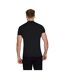 Mens Knitted Short-sleeved Polo Shirt Black Raging Bull-3