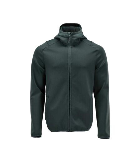 Mens Customised Hooded Fleece Jacket Forest Green Mascot