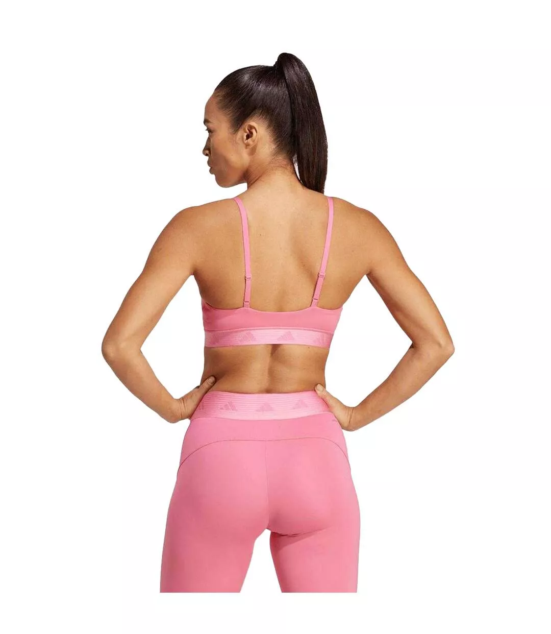Brassière Hyperglam Femme Rose Bonbon Rose Adidas-3