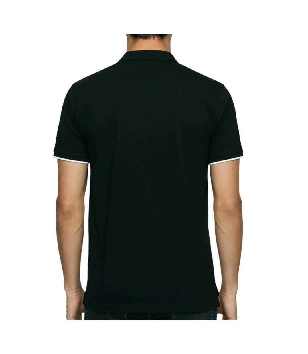 Polo noir homme lee cooper glc2047-2