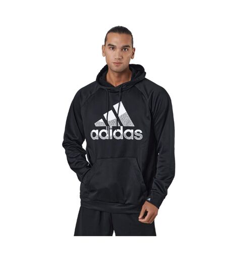 Mens Game And Go Big Logo Aeroready Hoodie Black Adidas