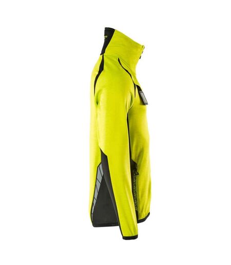 Veste Polaire Accelerate Safe Homme Jaune Fluo Noir Mascot