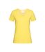 Stedman - T-shirt col V - Femme (Jaune) - UTAB279