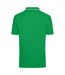 Polo Homme Vert Sombre Blanc James And Nicholson-2