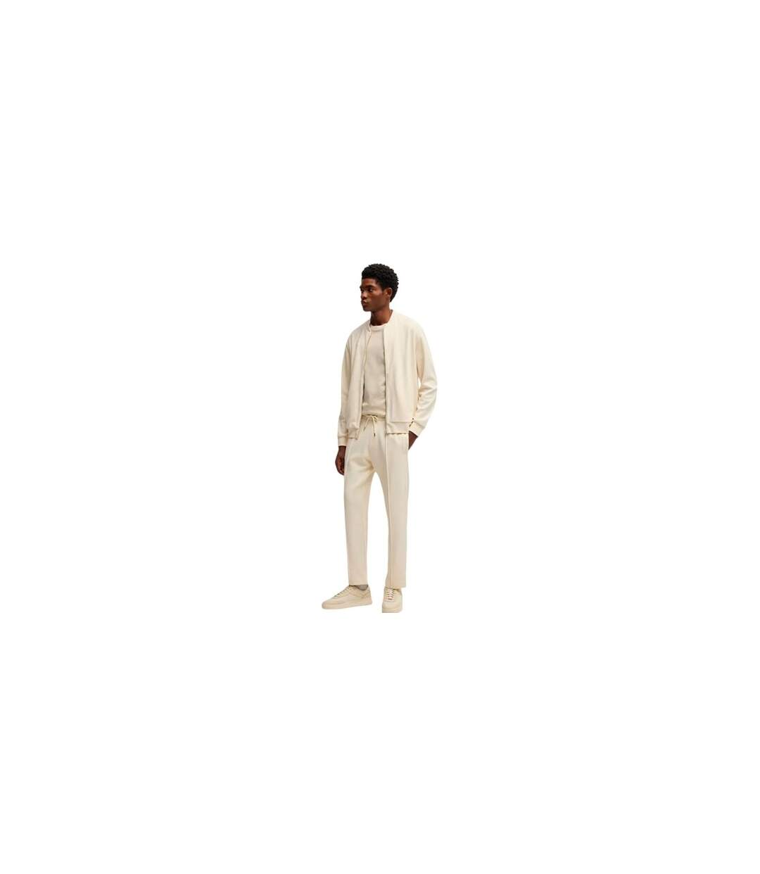 Blouson Aviateur Motif/style Uni Homme Blanc Boss-1