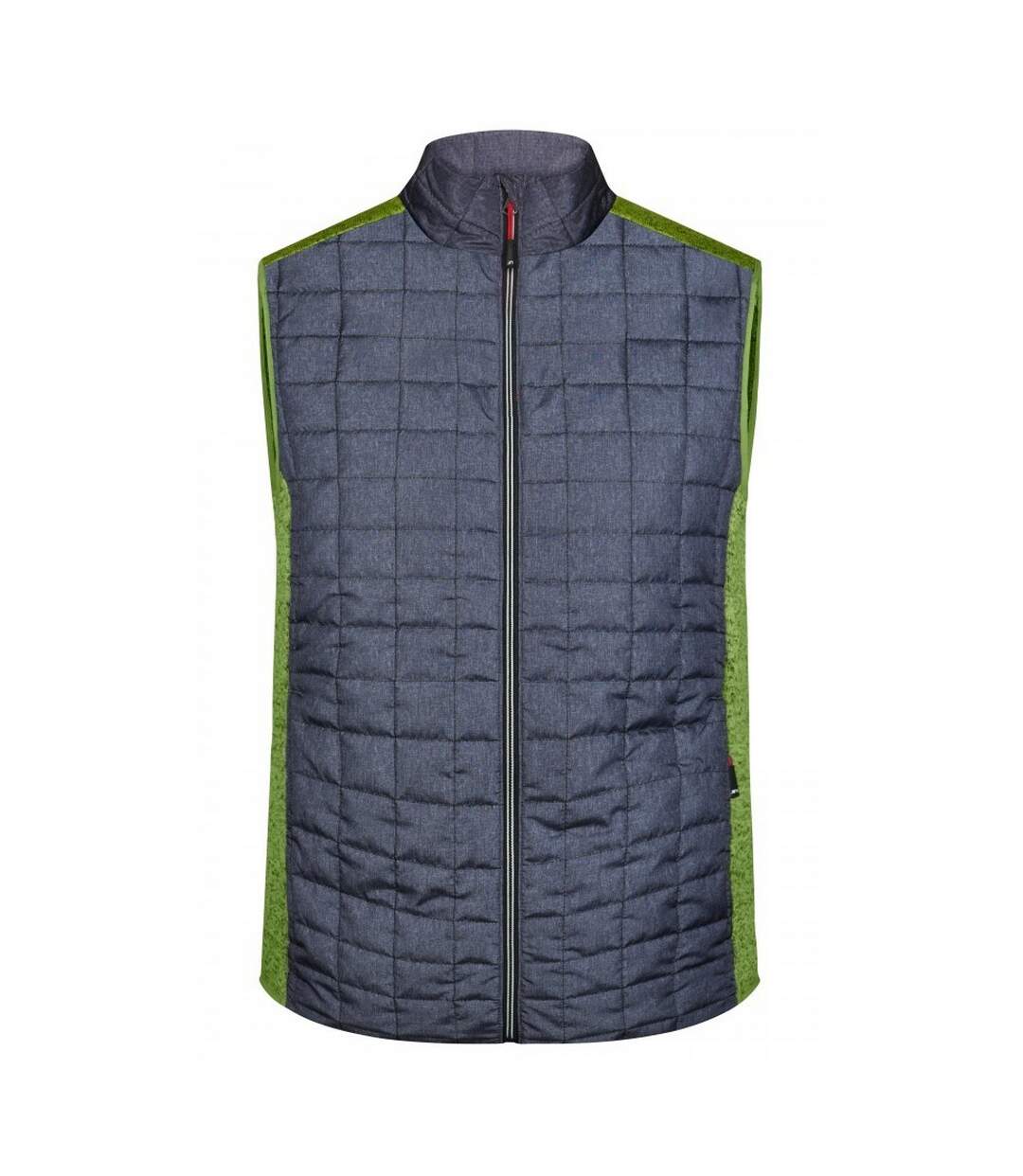 Veste Sans Manches Homme Jaune Vif Anthracite Chiné James And Nicholson-1