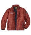 Men's Red Lightweight Puffer Jacket - Water-Repellent - Full Zip Atlas For Men