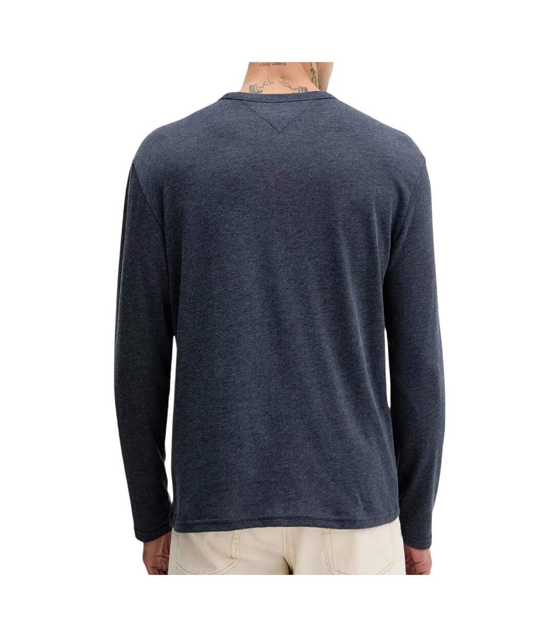 T-Shirt manches longues noir homme tommy hilfiger tjm reg-2