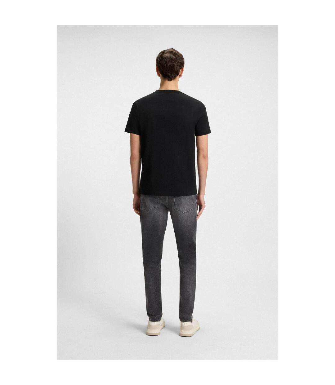 Mens Thinking 1 Signature Logo Regular T-shirt Black Boss-3