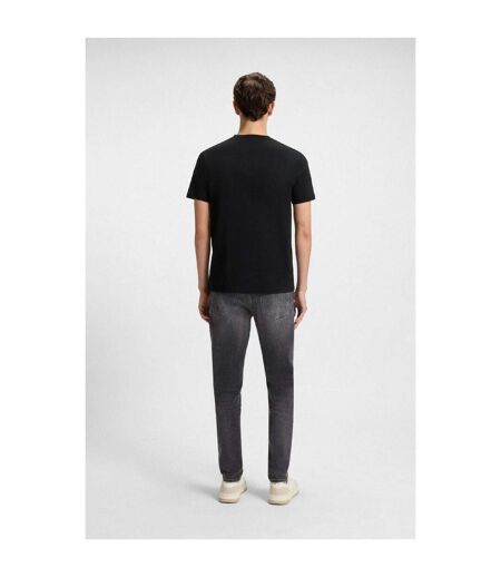Mens Thinking 1 Signature Logo Regular T-shirt Black Boss
