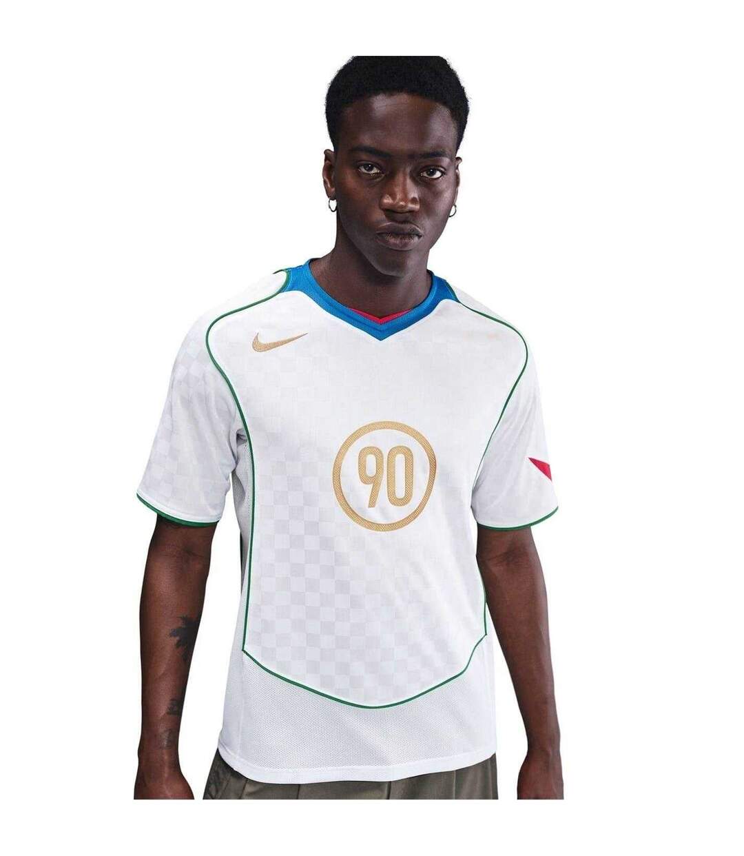 Maillot De Foot Total Energy Adulte Blanc Bleu Nike-2