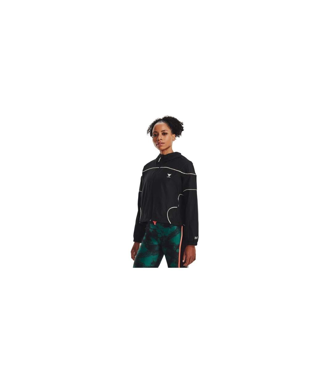 Veste À Capuche Motif/style Réfléchissant Project Rock Homme Noir Under Armour-1