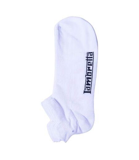 Pack Of 3  Mens Trainer Socks  White Lambretta