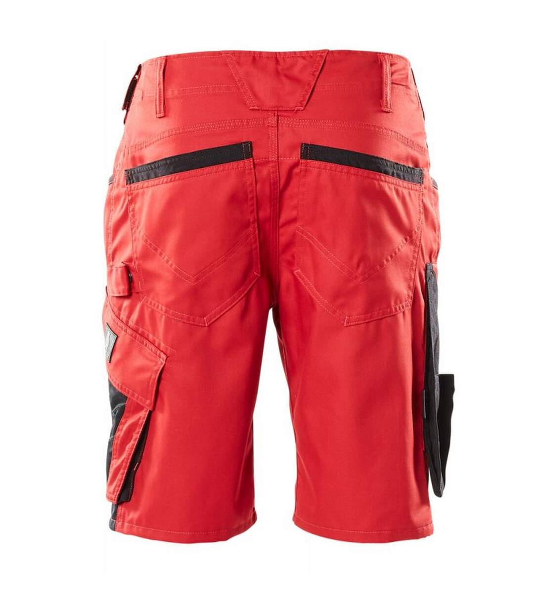 Mens Unique Work Shorts Red Black Mascot-2
