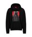 Mens Zebra Hoodie Black Hugo-1