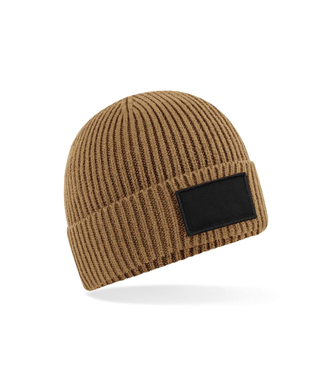 Bonnet Adulte Marron Clair Noir Beechfield-2