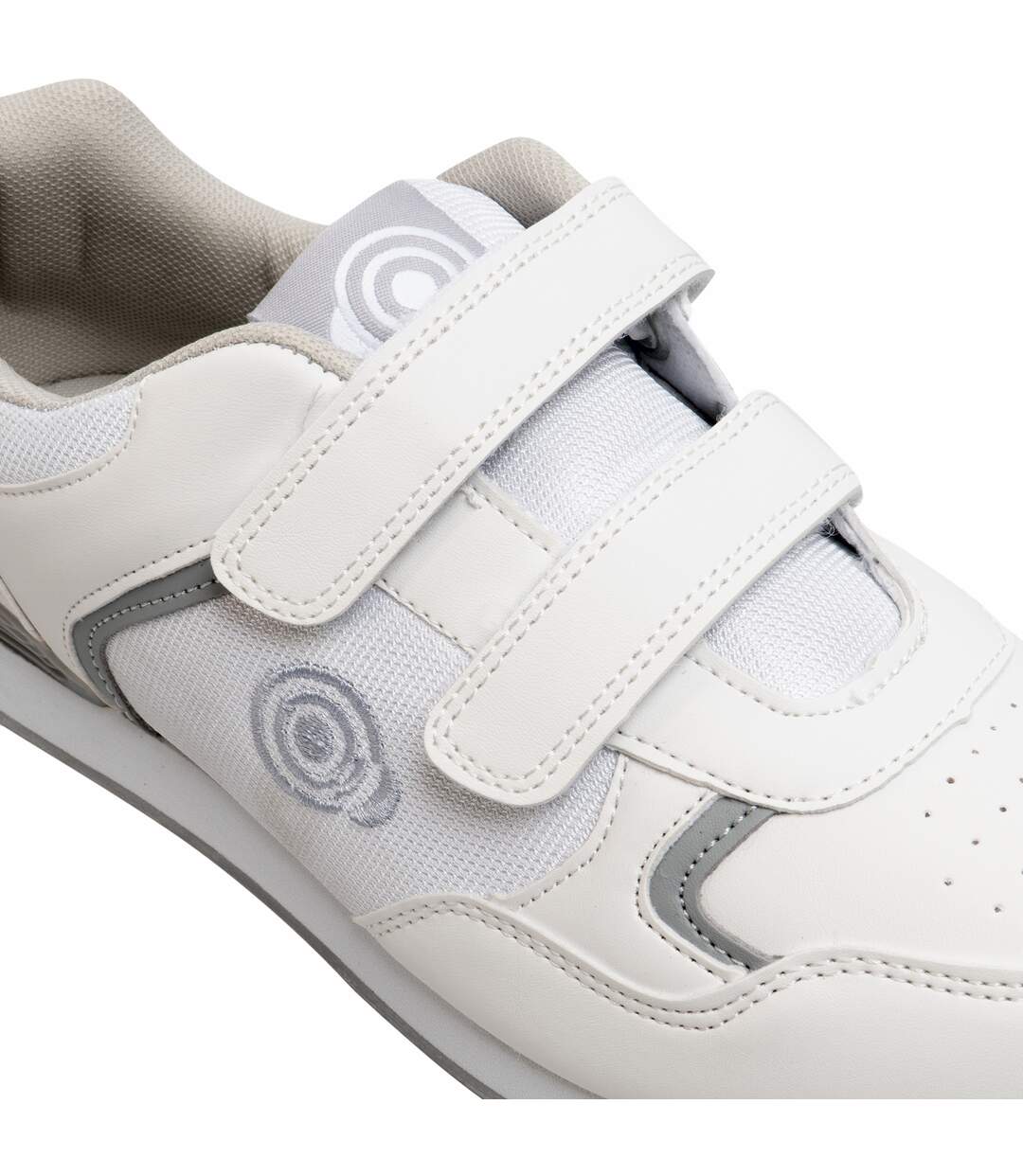 Drive chaussures de boulingrin homme blanc/gris Dek-4