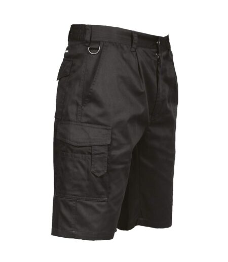 Mens Cargo Shorts Black Portwest