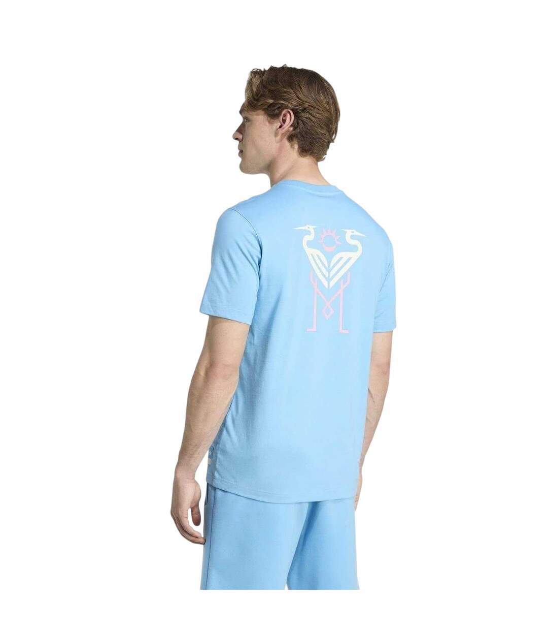 T-shirt Motif/style Inter Miami Cf Homme Bleu Blanc Adidas-2