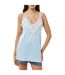 Robe À Bretelles Motif/style Lacets Femme Bleu Clair Bluebella-3