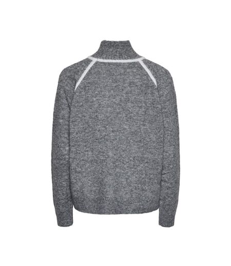 Pull gris/blanc femme pieces lola