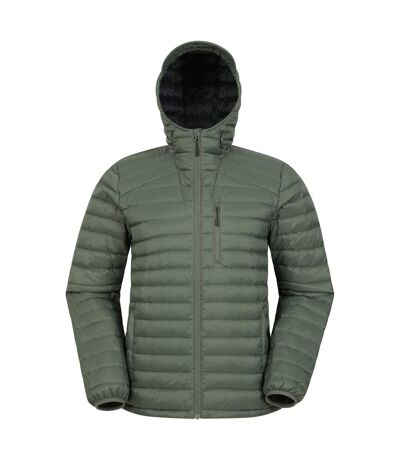 Mens henry ii extreme down filled padded jacket dark khaki Mountain Warehouse