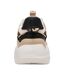 Womens/ladies Spectator Lace Up Chunky Platform Trainers Black Silver Steve Madden-2