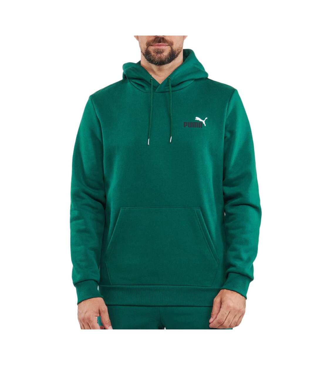 Sweat à capuche vert homme puma 674471-1