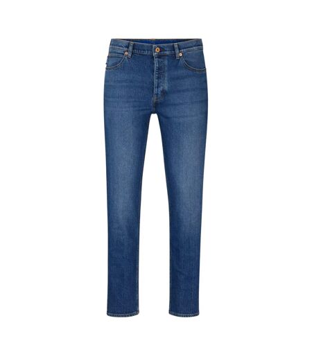 Mens Brody Cotton Straight Leg Jeans Navy Hugo Boss