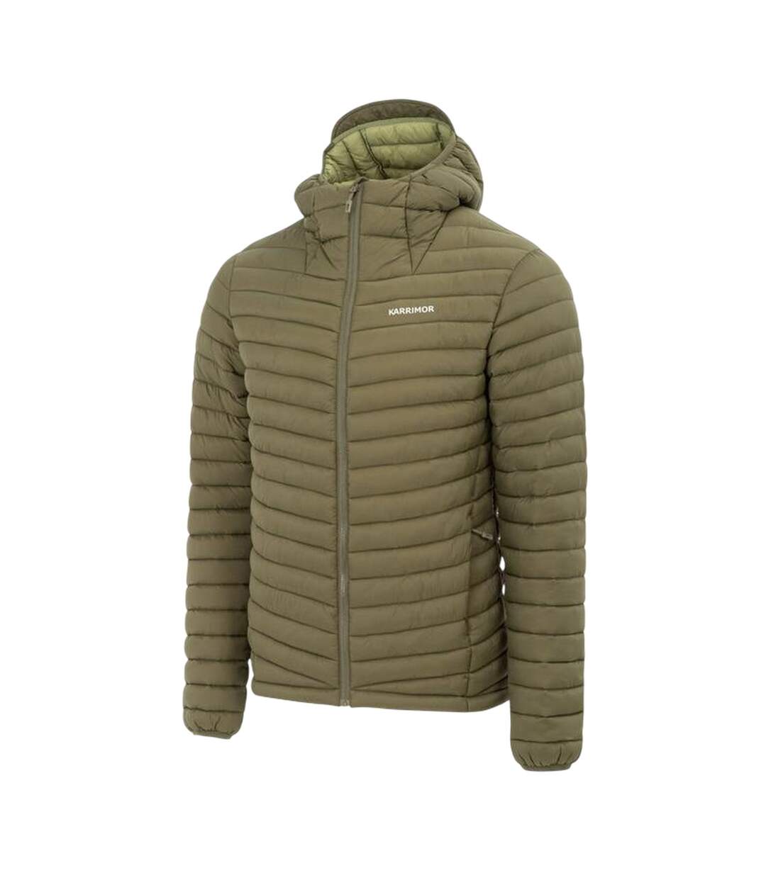 Mens Hot Rock Outdoor Hooded Jacket Khaki Green Karrimor-4