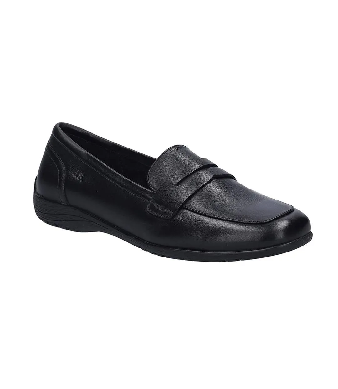 Womens/ladies Fenja 22 Leather Loafers Black Josef Seibel-1