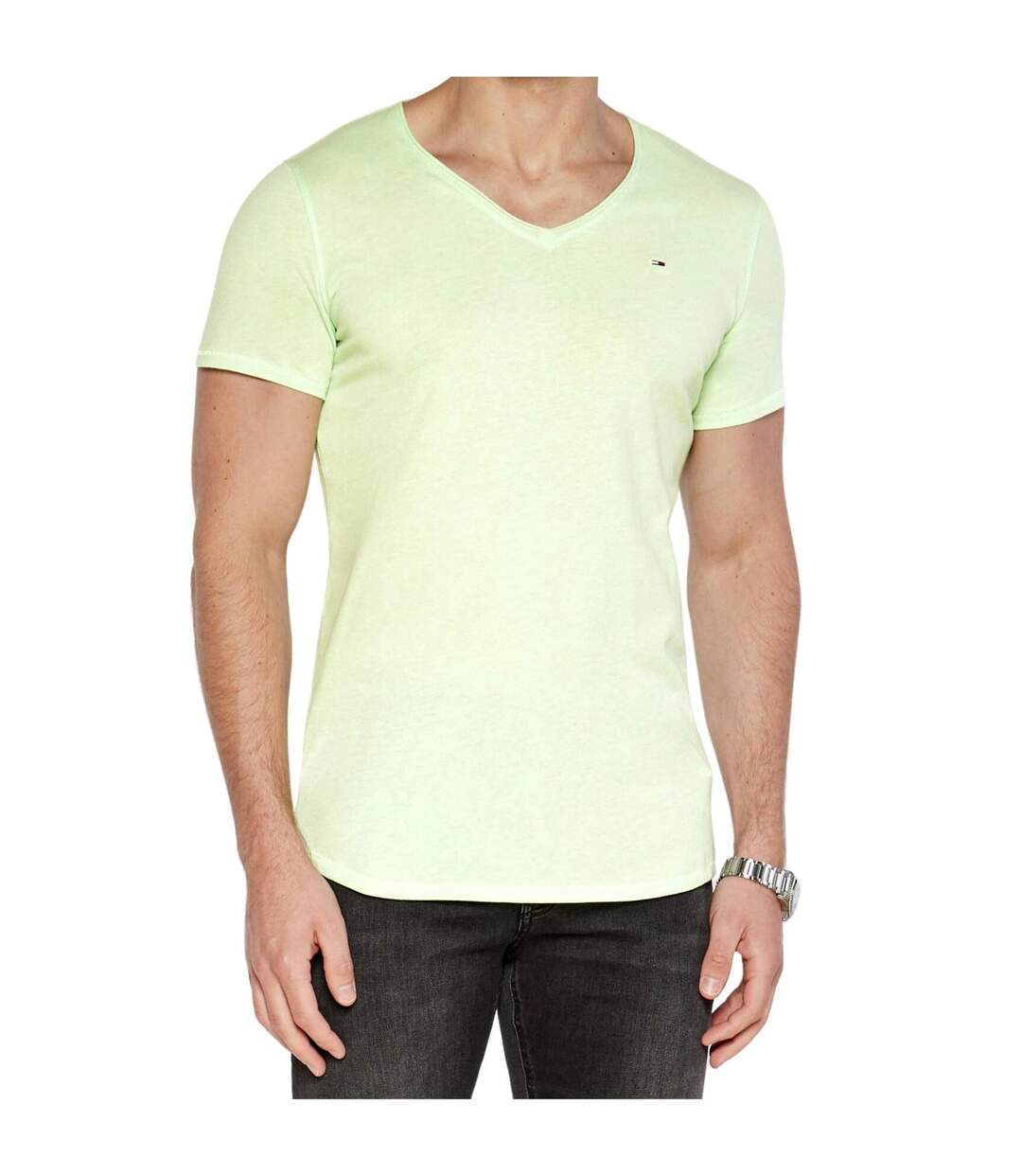 T-shirt Motif/style Logo Homme Vert Tommy Jeans-2