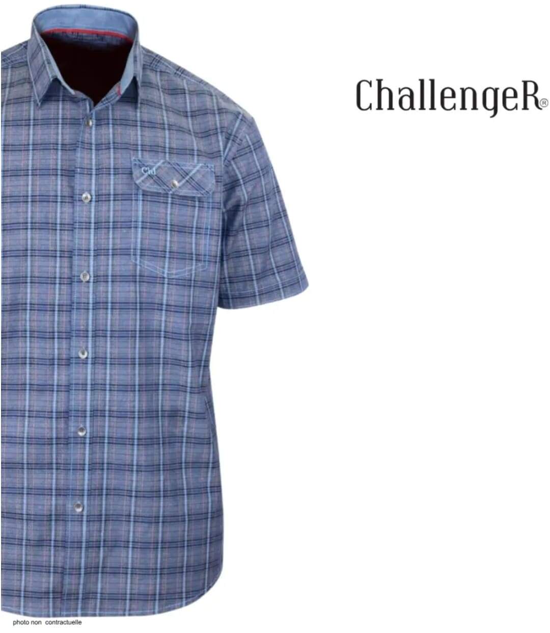 CHALLENGER CH4021 Chemisettes manches courtes : la fraîcheur absolue du pur coton respirant-4