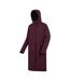 Womens/ladies Yarli Longline Waterproof Jacket Fig Black Regatta-4
