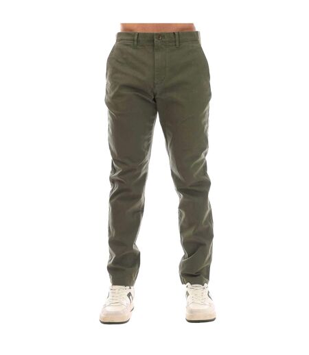 Chino Harlem Sateen Homme Vert Kaki Tommy Hilfiger