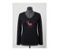 Mayflower NICO2 : Tee-shirt manches longues noir en coton avec sérigraphie motif cerf-3