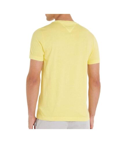 T-shirt Jaune Homme Tommy Hilfiger Garment Dye Chest - L