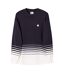 Mens Striped Crew Neck Relaxed Fit Jumper Navy Pretty Green-2