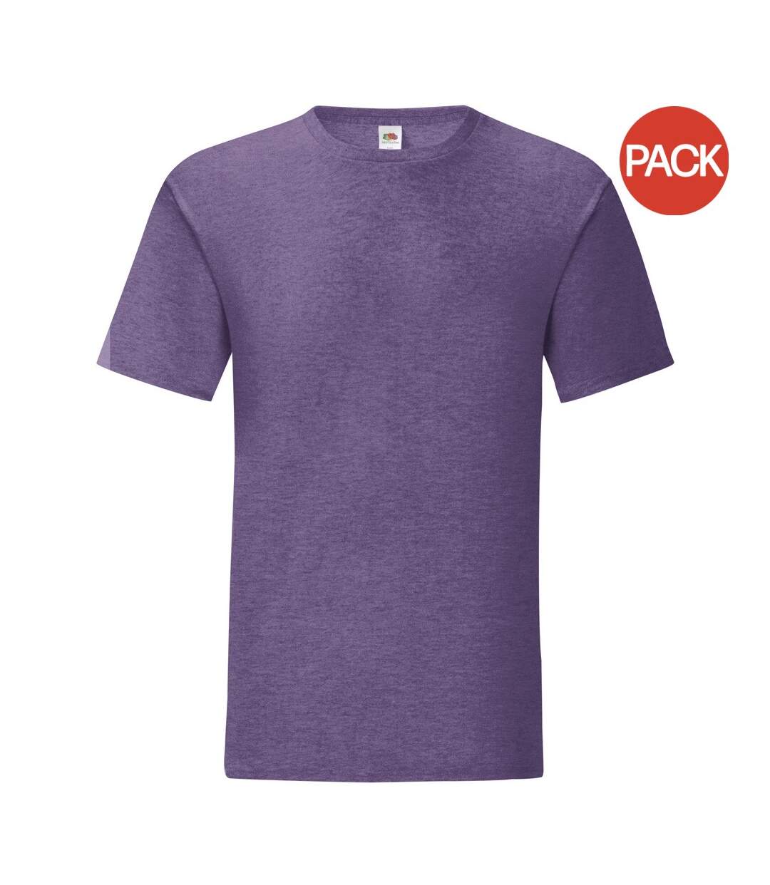 Fruit Of The Loom - T-shirt ICONIC - Hommes (Violet chiné) - UTPC4369