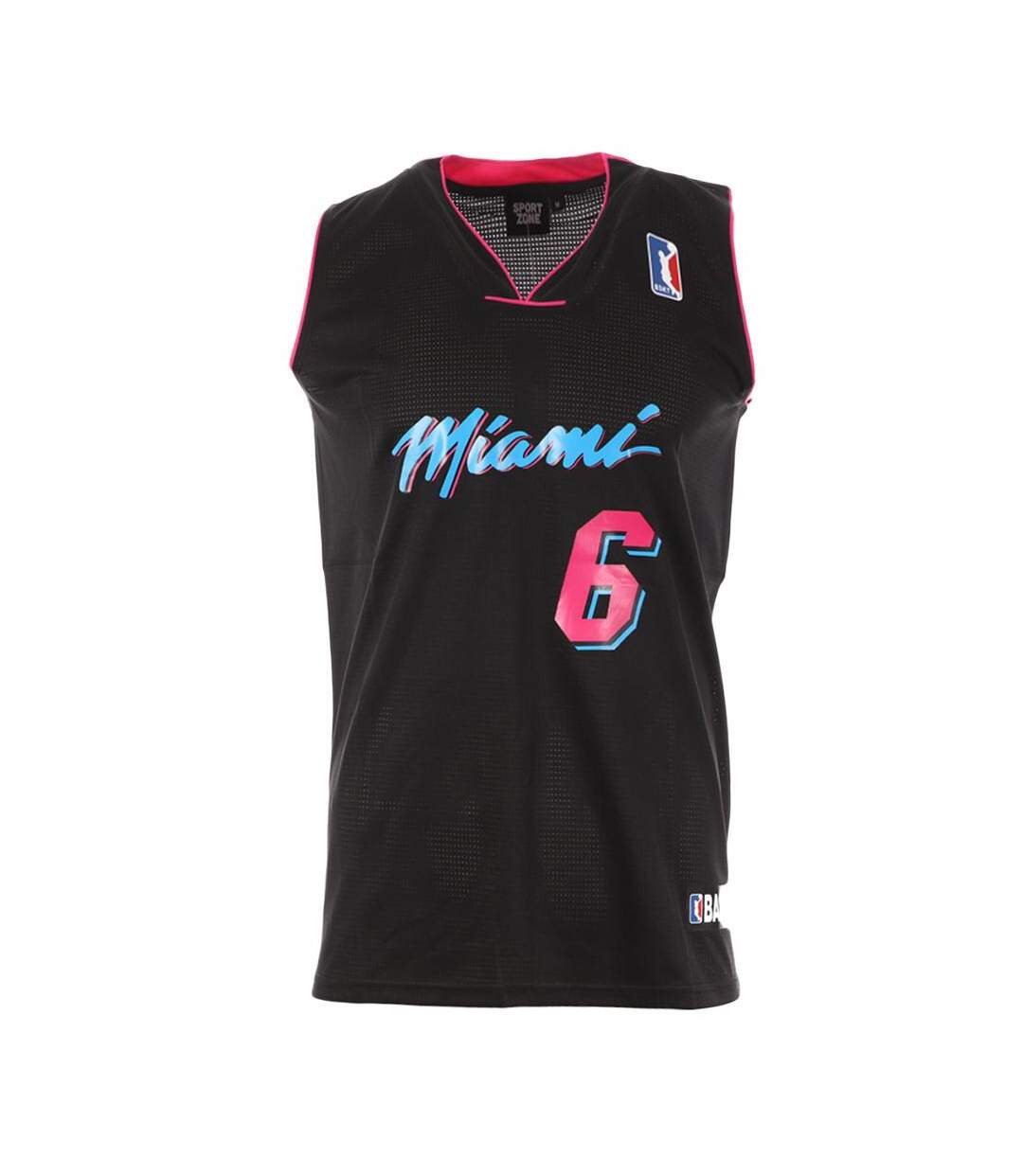 Miami Maillot de basket Noir Sport zone - L