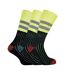 3 Pack Mens Heavy Duty Cotton Hi Viz Work Socks-1