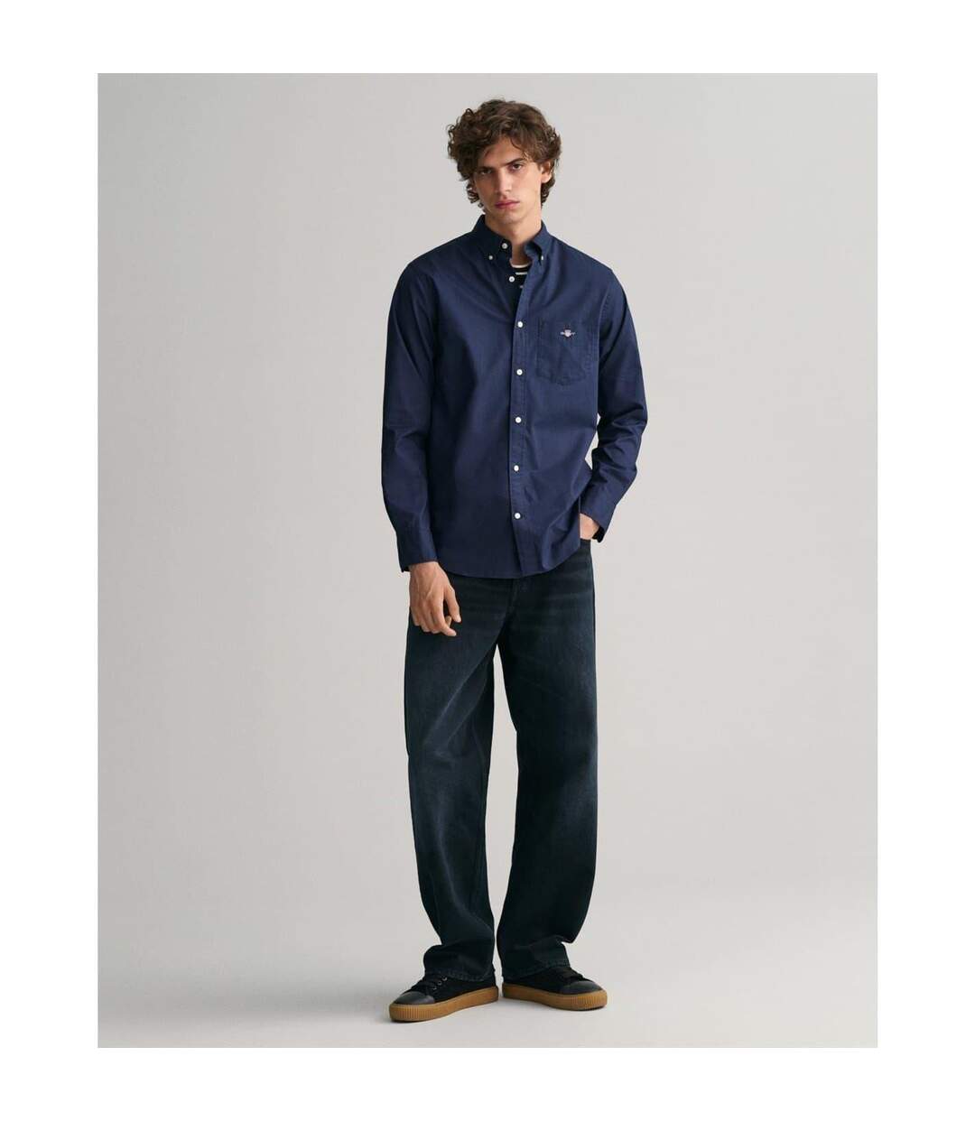Chemise Homme Bleu Marine Gant-2