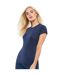 Womens/ladies T-shirt Navy Casual Classic-1