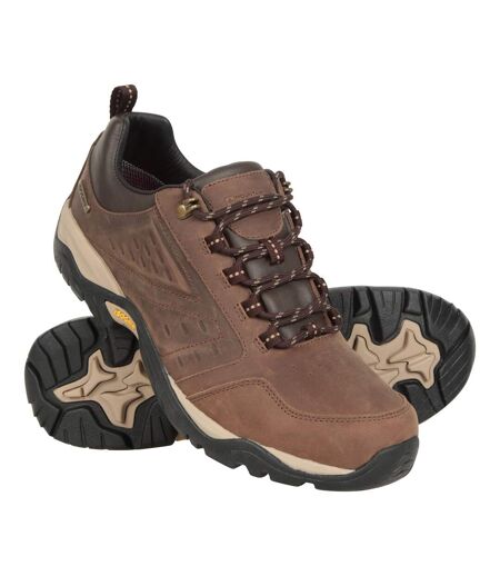 Mountain Warehouse Mens Pioneer Extreme II Crazy Horse Leather Waterproof Walking Shoes (Brown) - UTMW2726