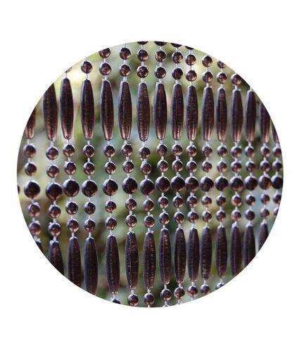 Rideau de porte en perles noires Fréjus 100x230 cm