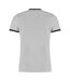 Kustom Kit Mens Ringer T-Shirt (Light Grey/Black Marl)