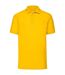 Mens pique polo shirt sunflower Fruit of the Loom