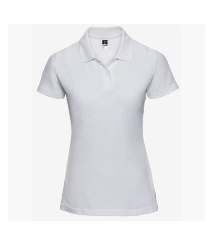 Jerzees Colours Ladies 65/35 Hard Wearing Pique Short Sleeve Polo Shirt (White)