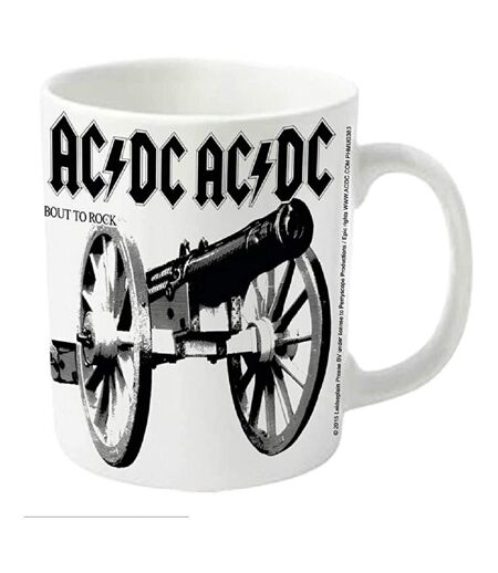 AC/DC - Mug THOSE ABOUT TO ROCK (Blanc / Noir) (Taille unique) - UTPM2022