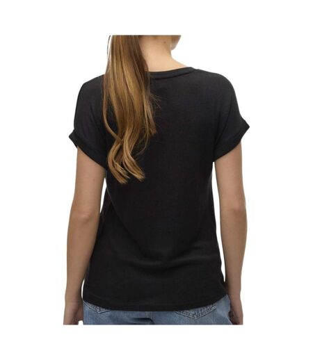 T-Shirt noir femme vero moda brianna 10291353s